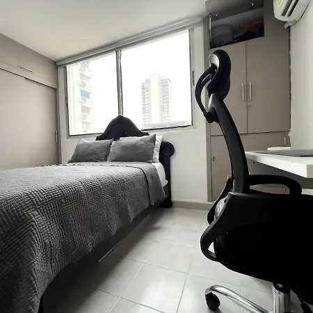 1401 Con Ac, Piscina Y Cerca Playa Apartamento Cartagena